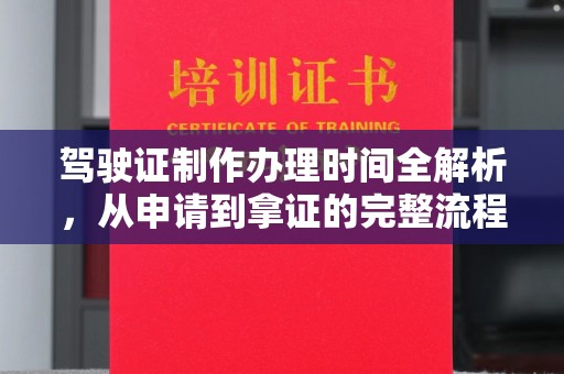 阜阳驾驶证制作办理时间全解析，从申请到拿证的完整流程