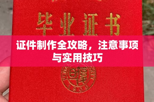 阜阳证件制作全攻略，注意事项与实用技巧