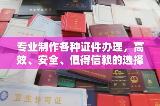 阜阳专业制作各种证件办理，高效、安全、值得信赖的选择