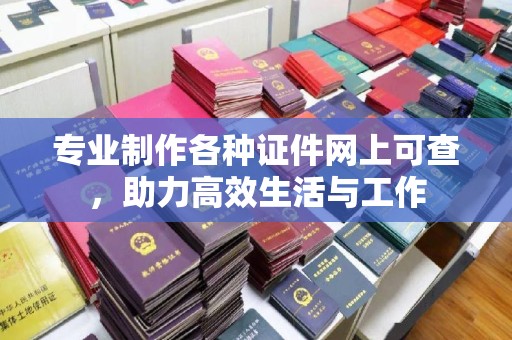 阜阳专业制作各种证件网上可查，助力高效生活与工作