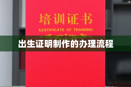 阜阳出生证明制作的办理流程