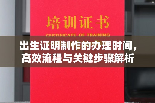 阜阳出生证明制作的办理时间，高效流程与关键步骤解析