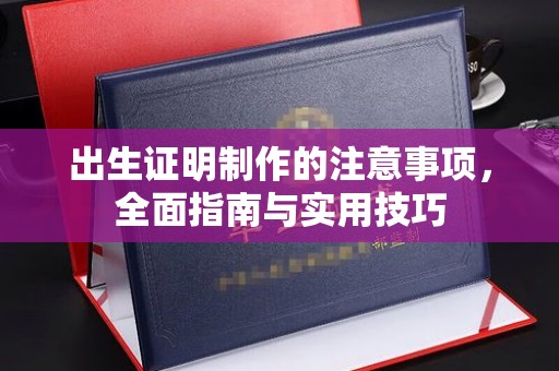 阜阳出生证明制作的注意事项，全面指南与实用技巧