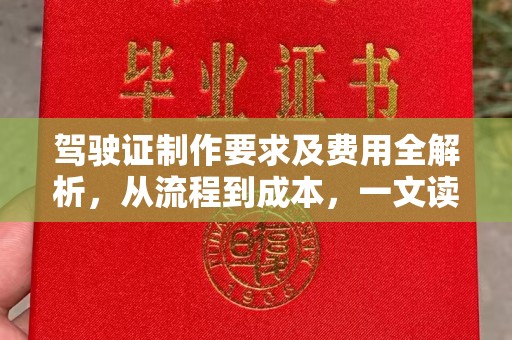 阜阳驾驶证制作要求及费用全解析，从流程到成本，一文读懂