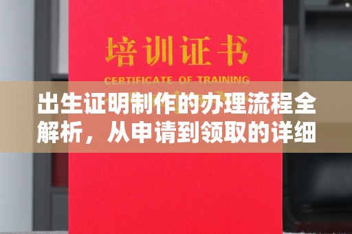 阜阳出生证明制作的办理流程全解析，从申请到领取的详细指南