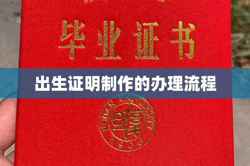 阜阳出生证明制作的办理流程