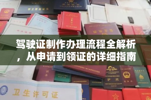 阜阳驾驶证制作办理流程全解析，从申请到领证的详细指南