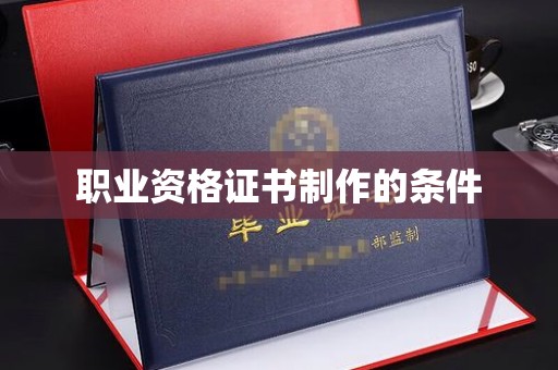 阜阳职业资格证书制作的条件