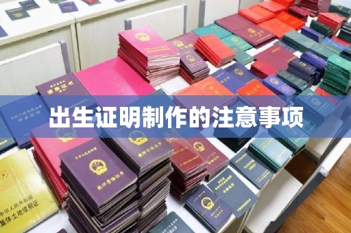阜阳出生证明制作的注意事项